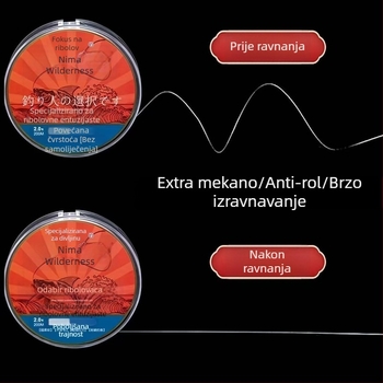 Ermao Wilderness glavna ribolovna linija, najlon, izvrsna čvrstoća, kutija od 20 komada