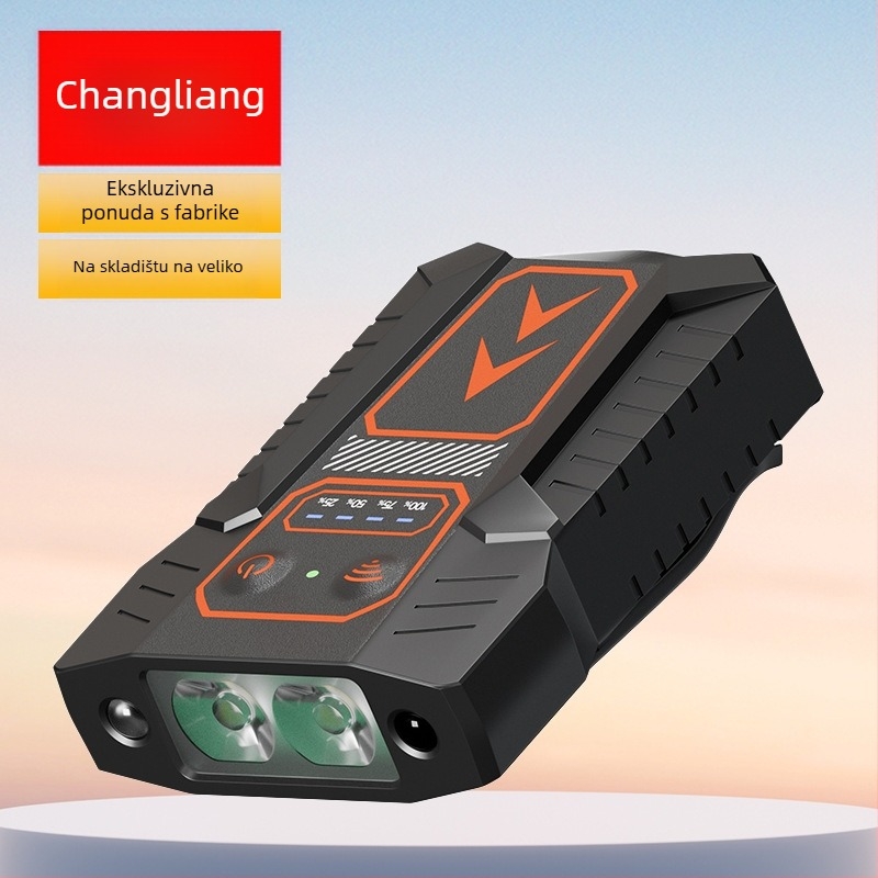 LED čelna svjetiljka s senzorom gesti, 360° rotacija, 5W, 500mAh punjiva baterija