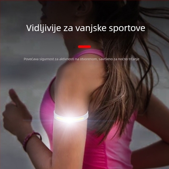 Punjava COB vodootporna čelna lampica za noćno trčanje, kampiranje i noćni ribolov — domet 10 m, trajanje svjetla 3 h, traka za glavu ABS+TPU, model Kj-cob