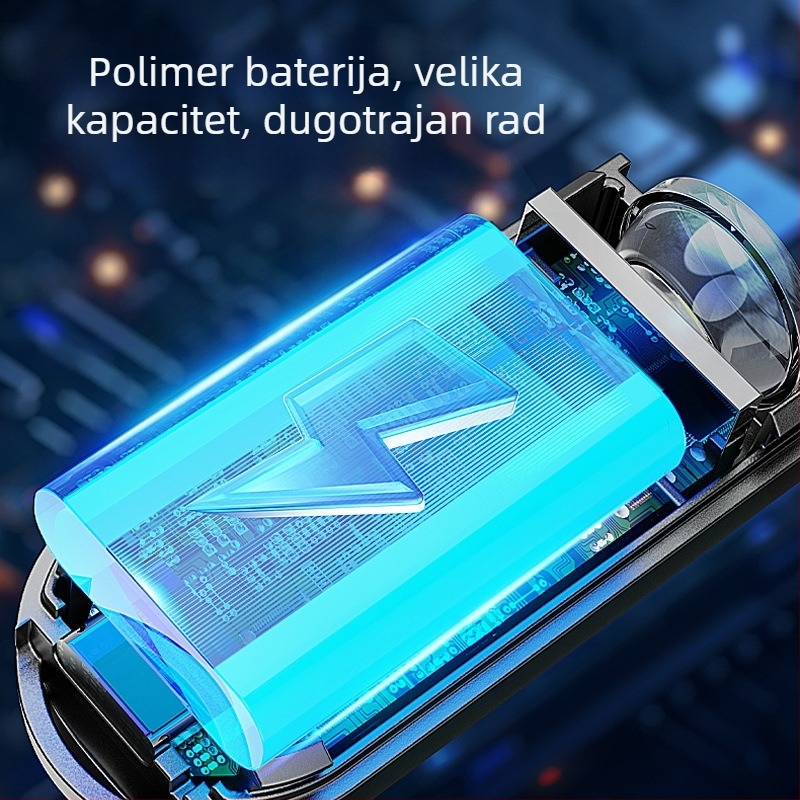 Klip-onski vanjski senzorni prednji svjetlo s LED, prijenosno i odvojivo, za noćno ribolov i vožnju biciklom, 360° rotacija, snaga 3.7W, kapacitet baterije 80, domet 100-200 m