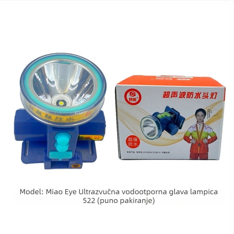 Ultrazvučna vodootporna LED čelna lampa za rudnike i rad na otvorenom — Punjiva, 108W, 3800mAh, domet 200–500 m