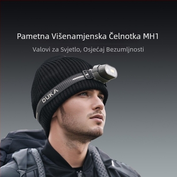 Duke MH1 Čelna svjetiljka LED, punjiva, vodootporna, domet 10 m, trajanje 18 h