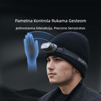 Duke MH1 Čelna svjetiljka LED, punjiva, vodootporna, domet 10 m, trajanje 18 h