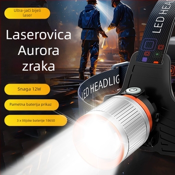 HYT50 LED čelna svjetiljka – 15W Punjiva, 3600mAh baterija, ispis logotipa po narudžbi