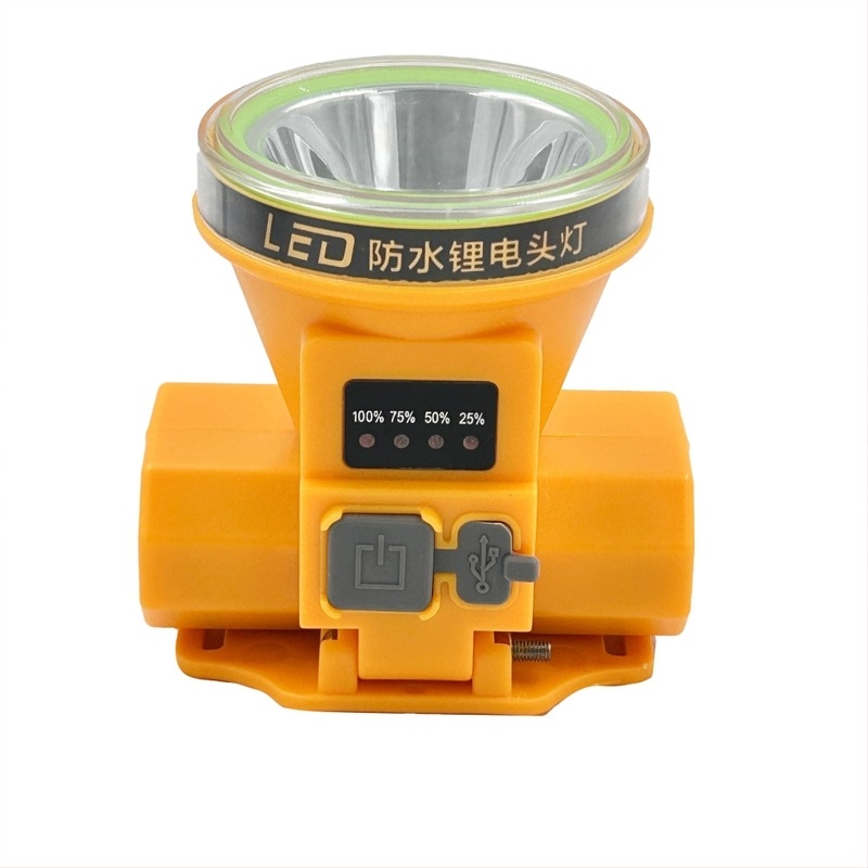 LED čelna lampa s kamuflažnim dizajnom, punjiva, 200 W, baterija 5268