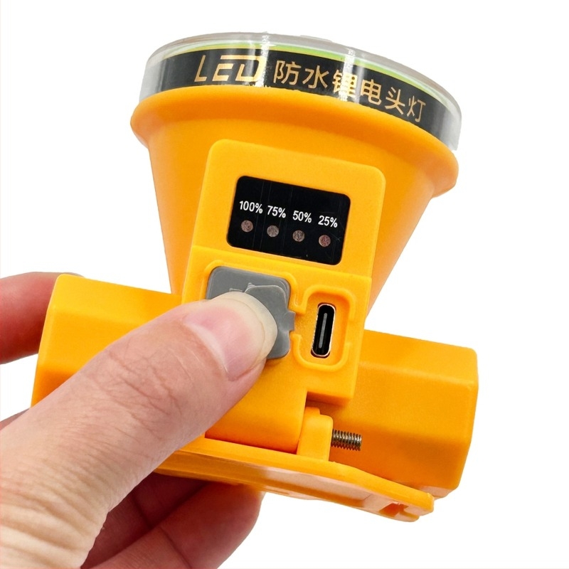 LED čelna lampa s kamuflažnim dizajnom, punjiva, 200 W, baterija 5268