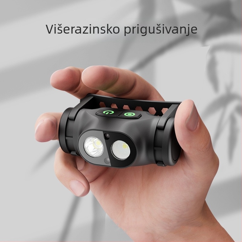 Eksplozijski otporna LED čelna lampica USB punjiva, 5W, baterija 1200mAh