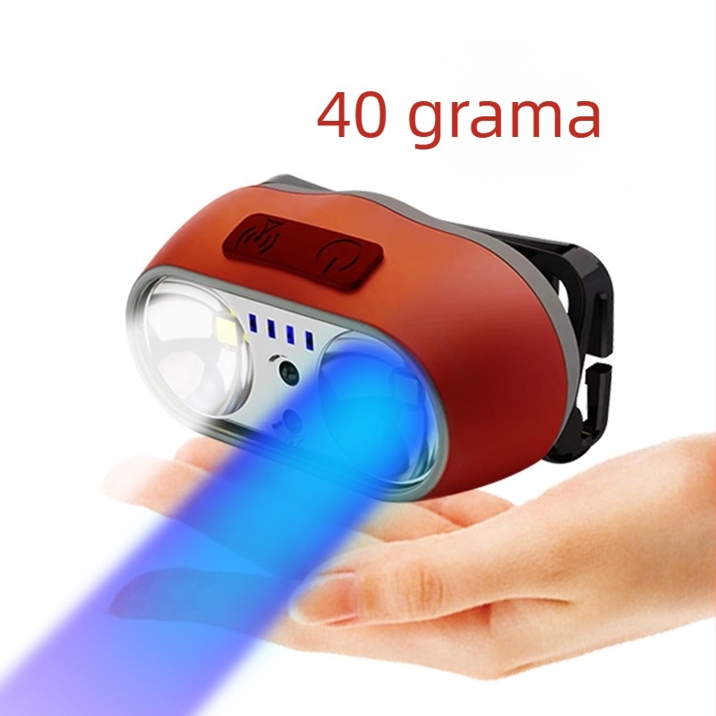 Čelna lampa za noćno pecanje na otvorenom s LED, vodootporna, model YF-233, domet snopa 100 m, radno vrijeme 4–6 sati