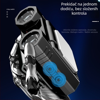 LED svjetlo za kapu s klipom – punjiva baterija 1400 mAh, USB punjenje, snaga 10 W, LED izvor, domet 100–200 m