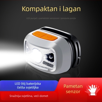 KM-2882 LED čelna svjetiljka — 3W LED, 1500mAh punjiva, ABS kućište