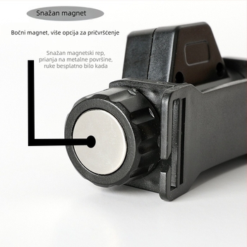 LED čelna lampa, baterija 3000mAh, ručni pogon, punjiva, domet 100–200 m