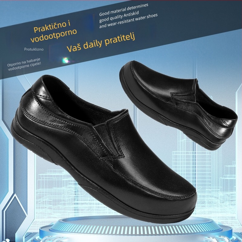 Muške čizme za kišu s PVC gornjim dijelom i đonom, niskog kroja, protuklizne i otporne na habanje, PU ulošak