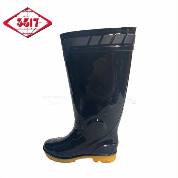 3517 Muške visoke kišne čizme, plastični gornji dio, đon od goveđeg tetiva, protuklizne, otporne na habanje, pogodne za sva četiri godišnja doba