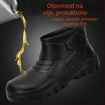 Kratke kišne čizme, unisex, gornji EVA materijal, đon EVA pjena, protuklizne, vodonepropusne, otporne na habanje