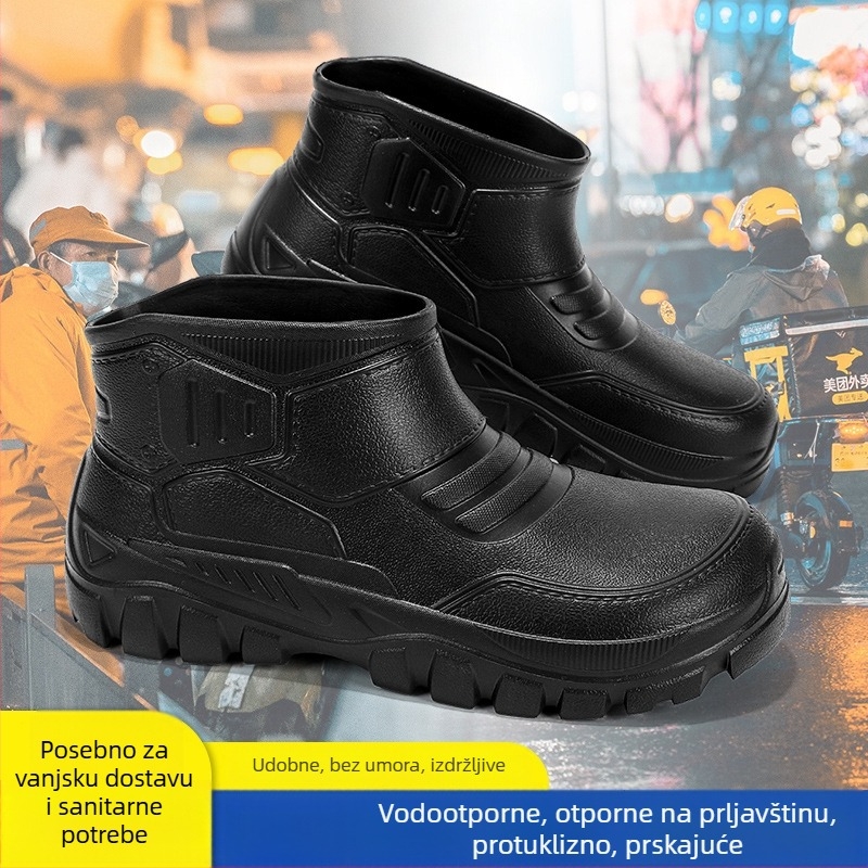 Kratke kišne čizme, unisex, gornji EVA materijal, đon EVA pjena, protuklizne, vodonepropusne, otporne na habanje