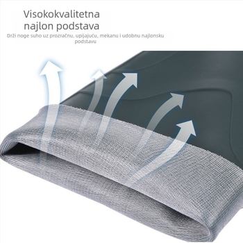 Muške čizme za kišu s visokim gornjim dijelom, PVC gornji dio, potplat od telećeg tetiva, vodootporne i protuklizne