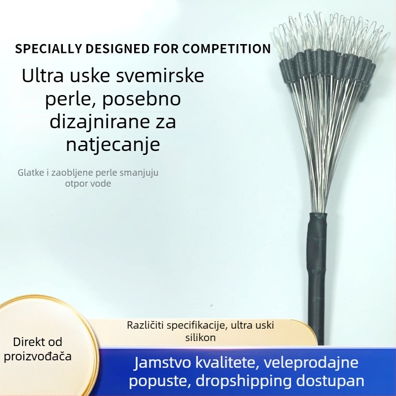 Silikonske ribarske perle – Space bead, 100 kom, TKD003, set dodataka za ribolov