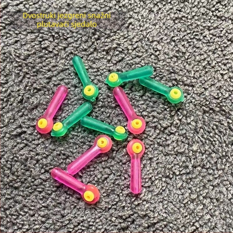 Komplet ribolovne opreme: 7+2 Space Bean, dvostruki jezgren Float Seat, šarena prsten Figure-Eight, veliki glavna šipka