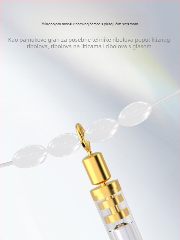 Dodatak za ribolov od silikona: silikonske spacer kuglice u ovalno cilindričnom obliku, 7+1 komada, visoka prozirnost, visoka koncentricnost