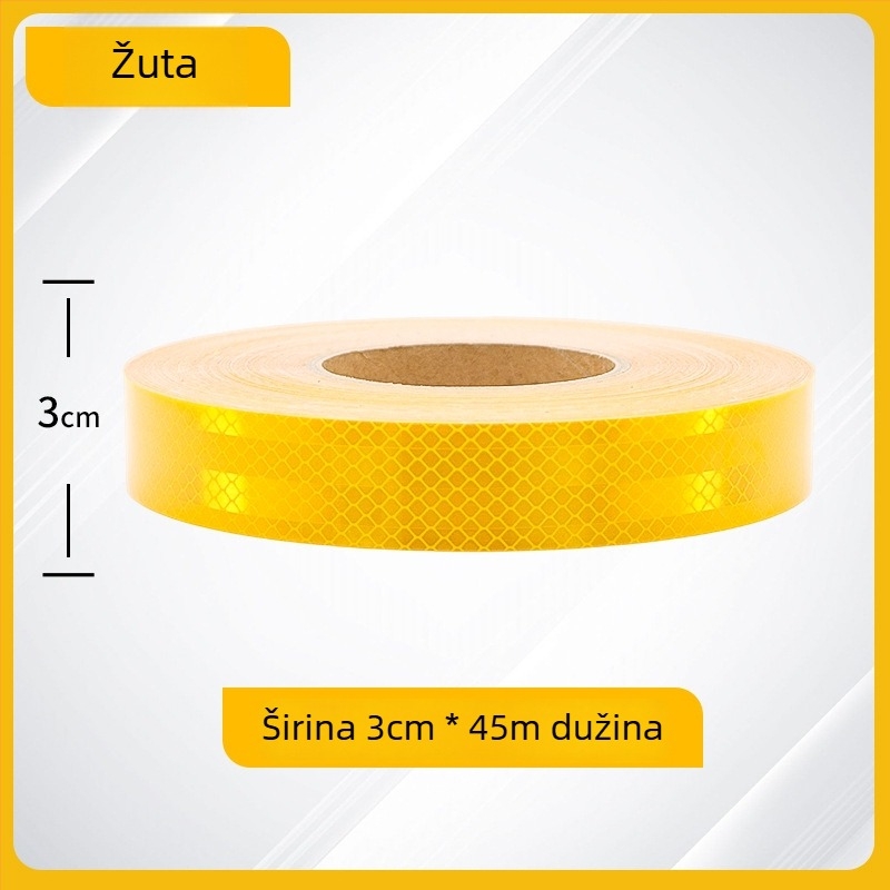 Yin zhen kompletna auto naljepnica — samoljepljiva reflektirajuća naljepnica za noćno upozorenje, prilagodljiv uzorak kao na slici