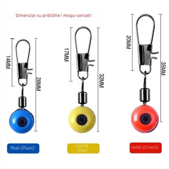Metalni spojnik za morski ribolov s 8-prstenom petljom. Marka: Huiyu Warehouse. Podrijetlo: Kina. Materijal: Metal.