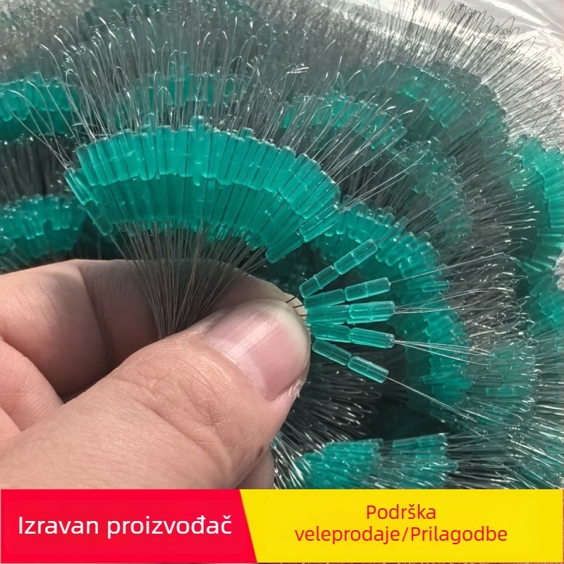 Cilindrične zaključavajuće perle za glavnu ribolovnu liniju, mekani silikon, pakiranje na veliko