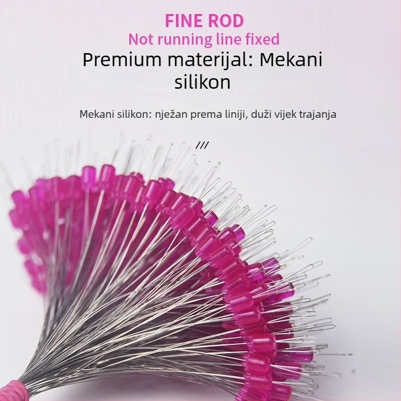 Silikonska Space perla za vrh štapa — četverostrna gornja perla, sprječava zapetljavanje, s zaključavanjem za glavnu liniju