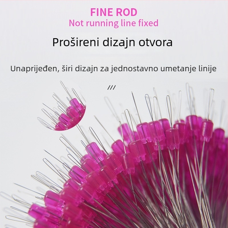 Silikonska Space perla za vrh štapa — četverostrna gornja perla, sprječava zapetljavanje, s zaključavanjem za glavnu liniju