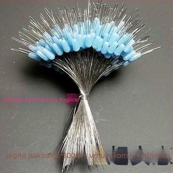 Silikonski anti-zavlakački spacer beads za glavnu liniju s okretima, prstenima u obliku osam i držačem plutajućeg pluta