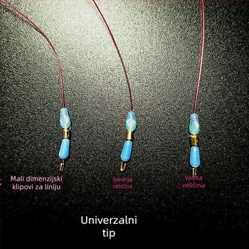 Silikonski anti-zavlakački spacer beads za glavnu liniju s okretima, prstenima u obliku osam i držačem plutajućeg pluta