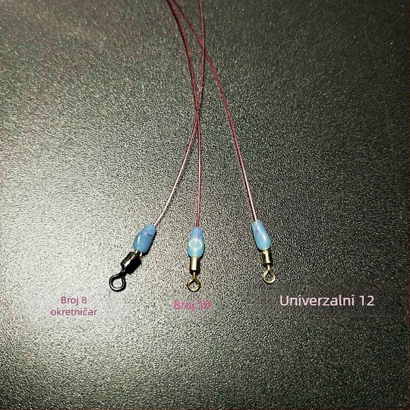 Silikonski anti-zavlakački spacer beads za glavnu liniju s okretima, prstenima u obliku osam i držačem plutajućeg pluta