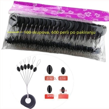 Ribolovački dodaci: cilindrične maslinaste distancijske perle, PU materijal