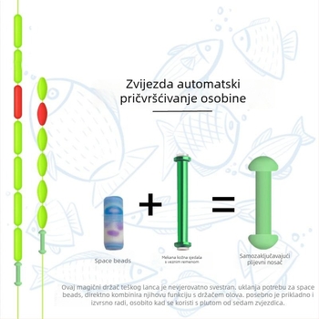 Space Bean ribolovni dodatak – samozaključavanje, silikonsko mekano jezgro – Beautiful Source