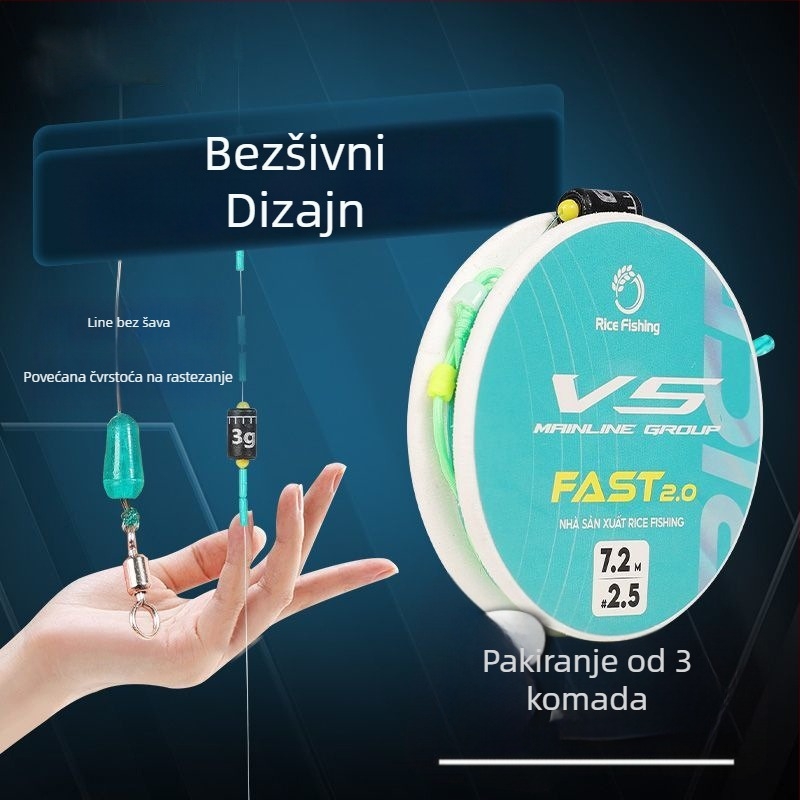 Glavna linija – set s poboljšanim sustavom brzog zaključavanja, bez čvorova, spreman za ribolov