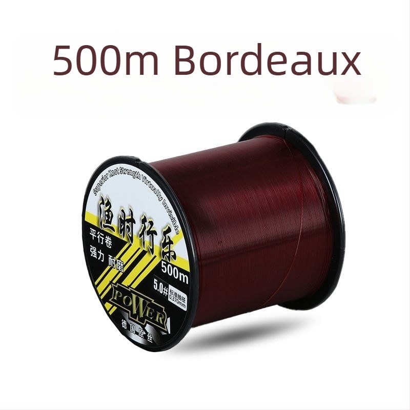 Nylon glavna linija s podlinijom, 500 m, otporna na habanje, izuzetno mekana, anti-rotacija