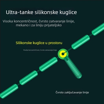 Ručno vezan set linija s originalnom svilenom niti, dvostruko jezgro, otporno na habanje