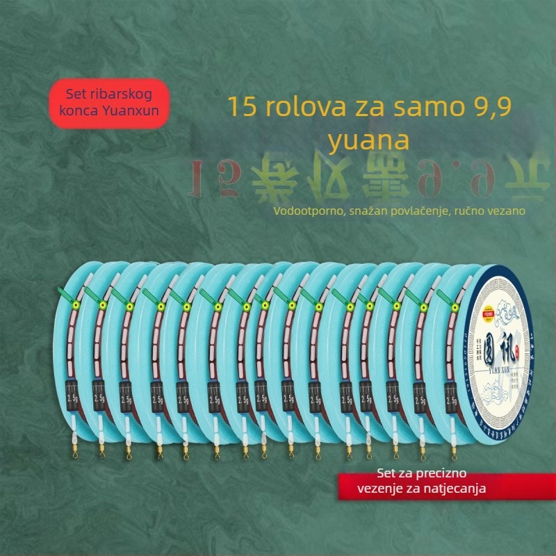 Ručno vezan set linija s originalnom svilenom niti, dvostruko jezgro, otporno na habanje