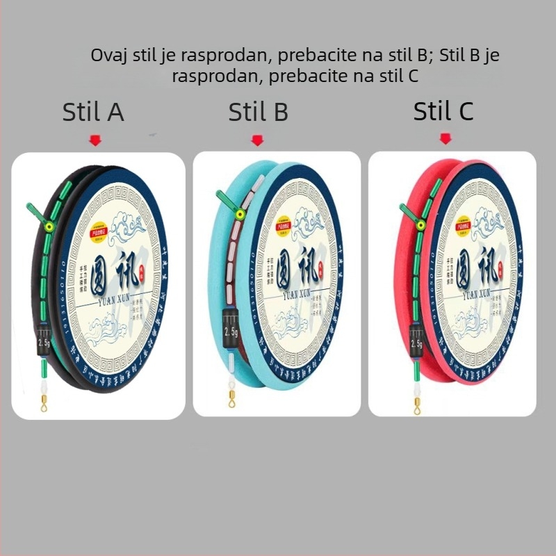 Ručno vezan set linija s originalnom svilenom niti, dvostruko jezgro, otporno na habanje