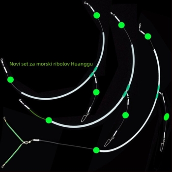 Set linije za morski ribolov sa svjetlećim učinkом za ribolov s brodom (Materijal: Drugo; Duljina: Drugo; Porijeklo: Drugo)