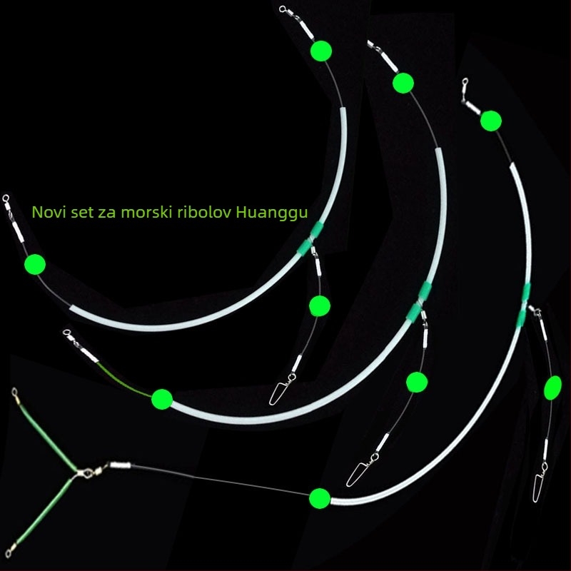 Set linije za morski ribolov sa svjetlećim učinkом za ribolov s brodom (Materijal: Drugo; Duljina: Drugo; Porijeklo: Drugo)