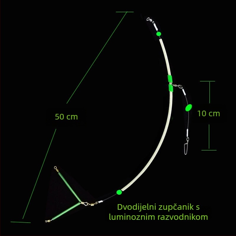 Set linije za morski ribolov sa svjetlećim učinkом za ribolov s brodom (Materijal: Drugo; Duljina: Drugo; Porijeklo: Drugo)