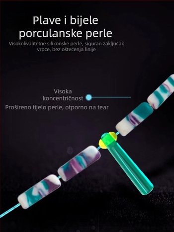 PE ojačani set ribolovnih linija – unaprijed vezana glavna linija, najlon vlakno, za natjecateljski ribolov