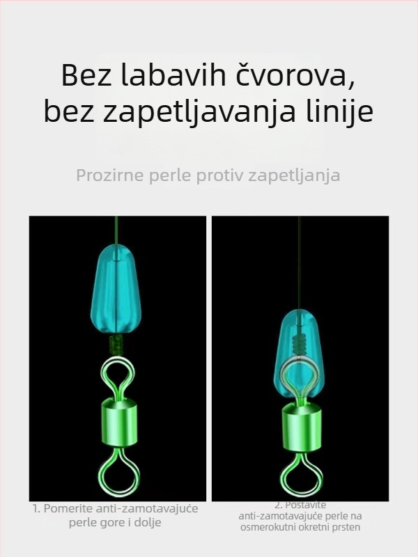 PE ojačani set ribolovnih linija – unaprijed vezana glavna linija, najlon vlakno, za natjecateljski ribolov