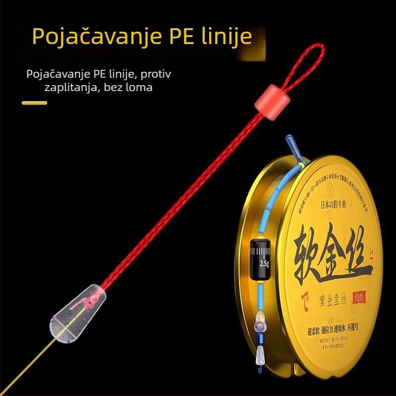 Set glavne linije od svilenog vlakna za ribolov na rijeci, model F976S9597MM7M8