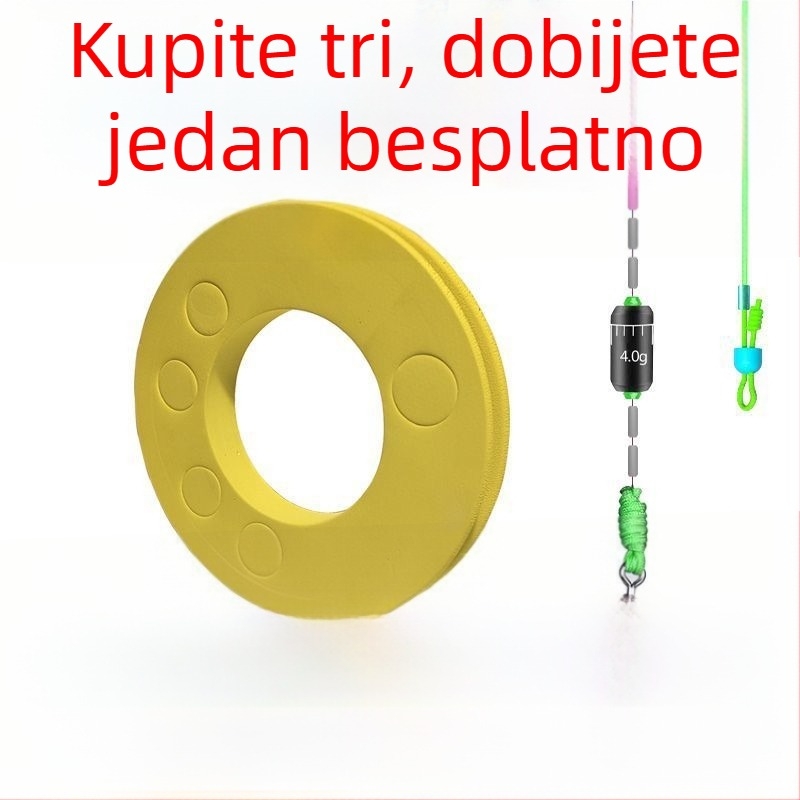 Glavna ribolovna linija, set s perlicama na liniji, ojačano dijamantnim čvorom, lagana najlon glavna linija
