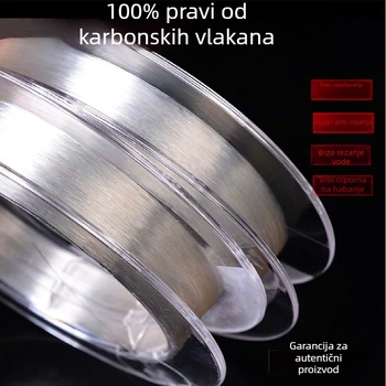 Tuohang Sub-Line ribolovna linija — karbonska vlakna, visoka gustoća, izuzetno jaka, paket od 100 kom