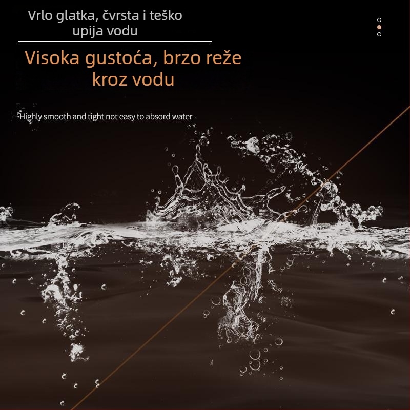 Glavna ribolovna linija, PE materijal, jaka čvrstoća, kutija od 100 komada