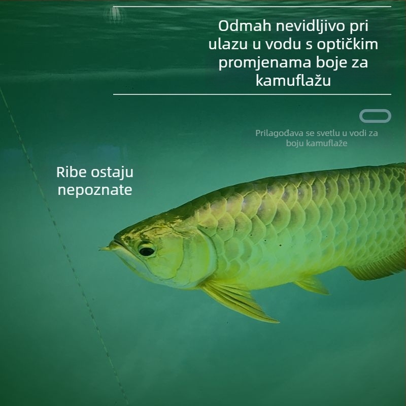 Nylon glavna linija za ribolov - mekana, otporna na habanje, duljina 500 m