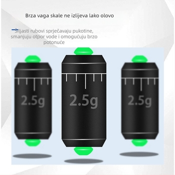 Komplet linije za zimski ledeni ribolov, vlakno od sirovog svile, duljina 15 m, za jezero i rijeku