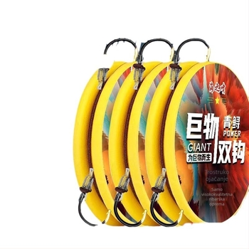 Giant PE podlinija za ribolov, dvostruka udica s bodljom, spreman skup linije, paket 100 kom